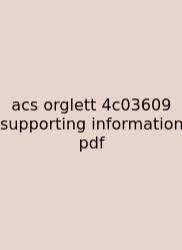 Acs Orglett 4c03609 Supporting Information Pdf