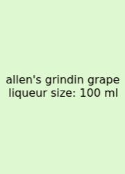 Allen's Grindin Grape Liqueur Size: 100 Ml