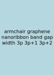 Armchair Graphene Nanoribbon Band Gap Width 3p 3p+1 3p+2