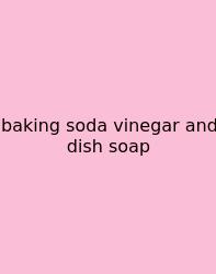 Baking Soda Vinegar And Dish Soap