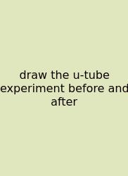 Draw The U-tube Experiment Before And After