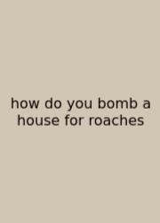 How Do You Bomb A House For Roaches