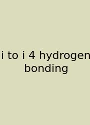 I To I 4 Hydrogen Bonding
