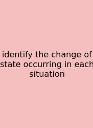 Identify The Change Of State Occurring In Each Situation