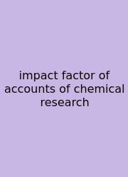 Impact Factor Of Accounts Of Chemical Research