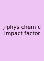 J Phys Chem C Impact Factor