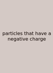Particles That Have A Negative Charge
