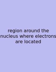 Region Around The Nucleus Where Electrons Are Located