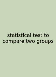Statistical Test To Compare Two Groups