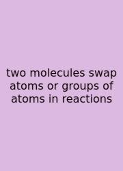 Two Molecules Swap Atoms Or Groups Of Atoms In Reactions