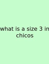 What Is A Size 3 In Chicos