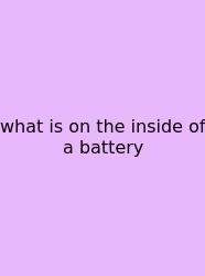 What Is On The Inside Of A Battery