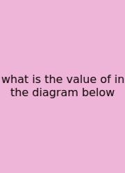 What Is The Value Of In The Diagram Below