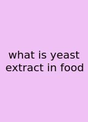What Is Yeast Extract In Food