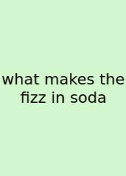 What Makes The Fizz In Soda