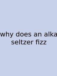 Why Does An Alka Seltzer Fizz